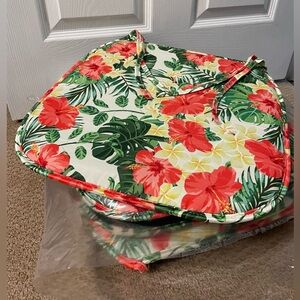 Set of 4 Chair Pads with Gripper Bottoms and Ties